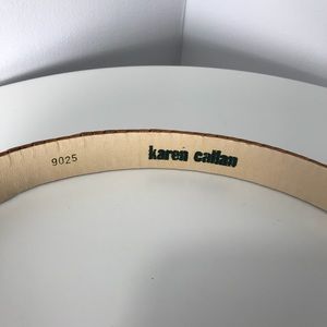Karen Callan Accessories - Vintage KAREN CALLAN basket weave leather belt M Karen Callan Accessories - Vintage KAREN CALLAN basket weave leather belt M